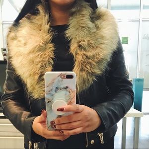 Faux Fur Scarf (Never worn)